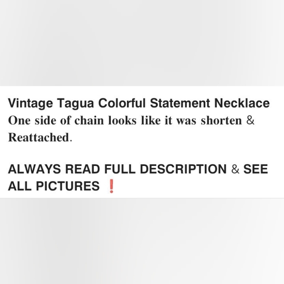 𝗩𝘁𝗴.𝗧𝗮𝗴𝘂𝗮 𝗖𝗼𝗹𝗼𝗿𝗳𝘂𝗹 𝗦𝘁𝗮𝘁𝗲𝗺𝗲𝗻𝘁 𝗡𝗲𝗰𝗸𝗹𝗮𝗰𝗲 - Picture 2 of 8